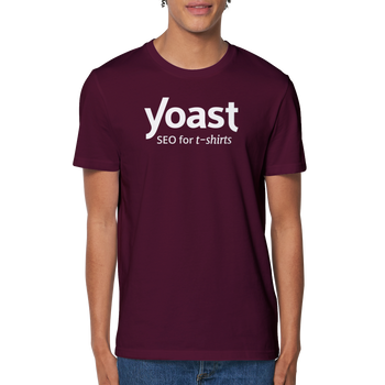 Yoast SEO T-shirt in purple colour