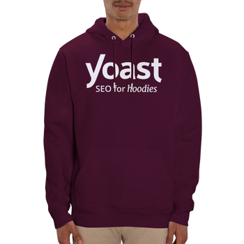 yoast seo hoodie maroon